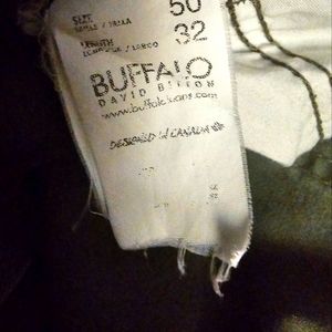 Buffalo David Britton 1973 forest green straight stretch big and tall jeans